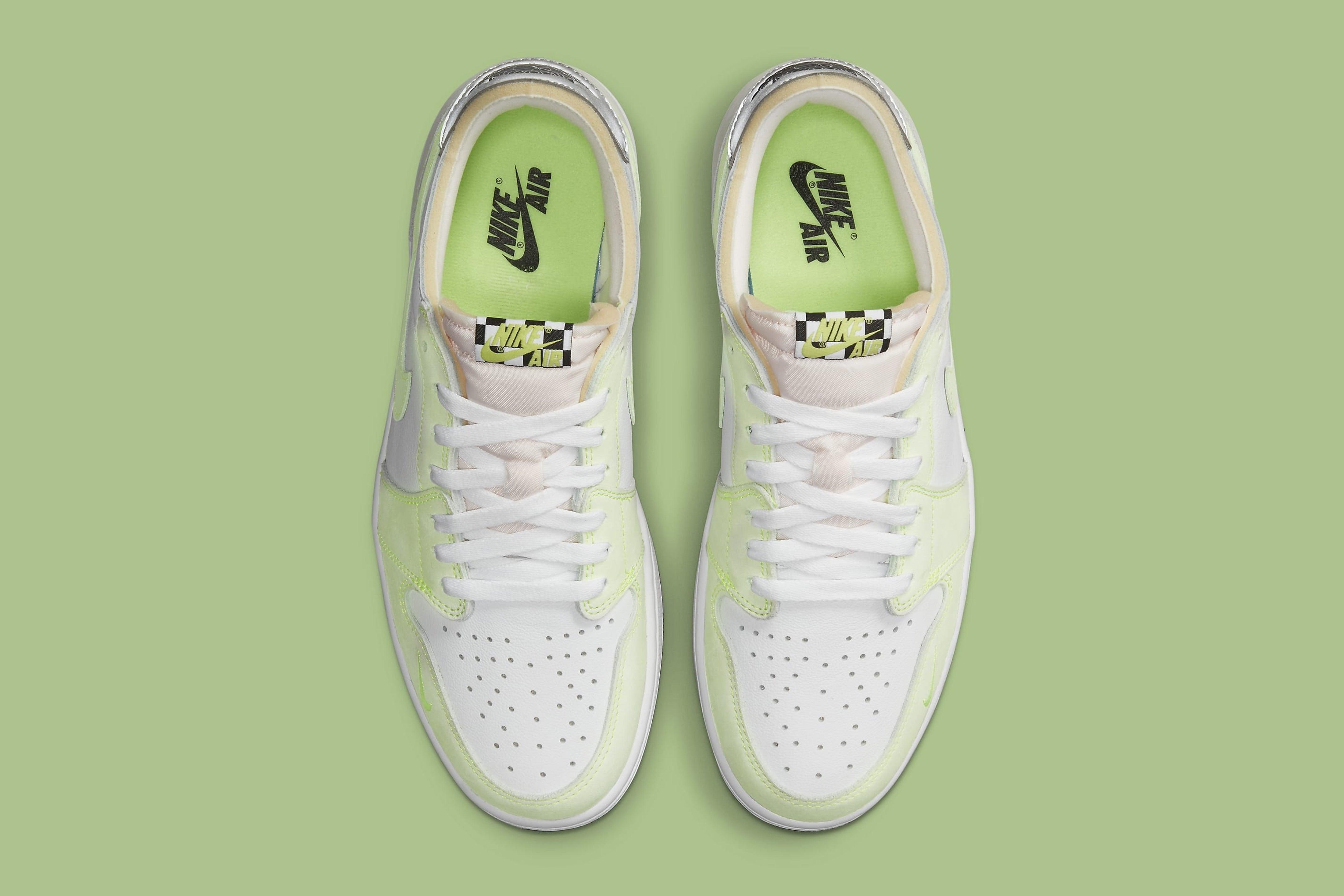 Nike Leather Air Jordan 1 Low White 