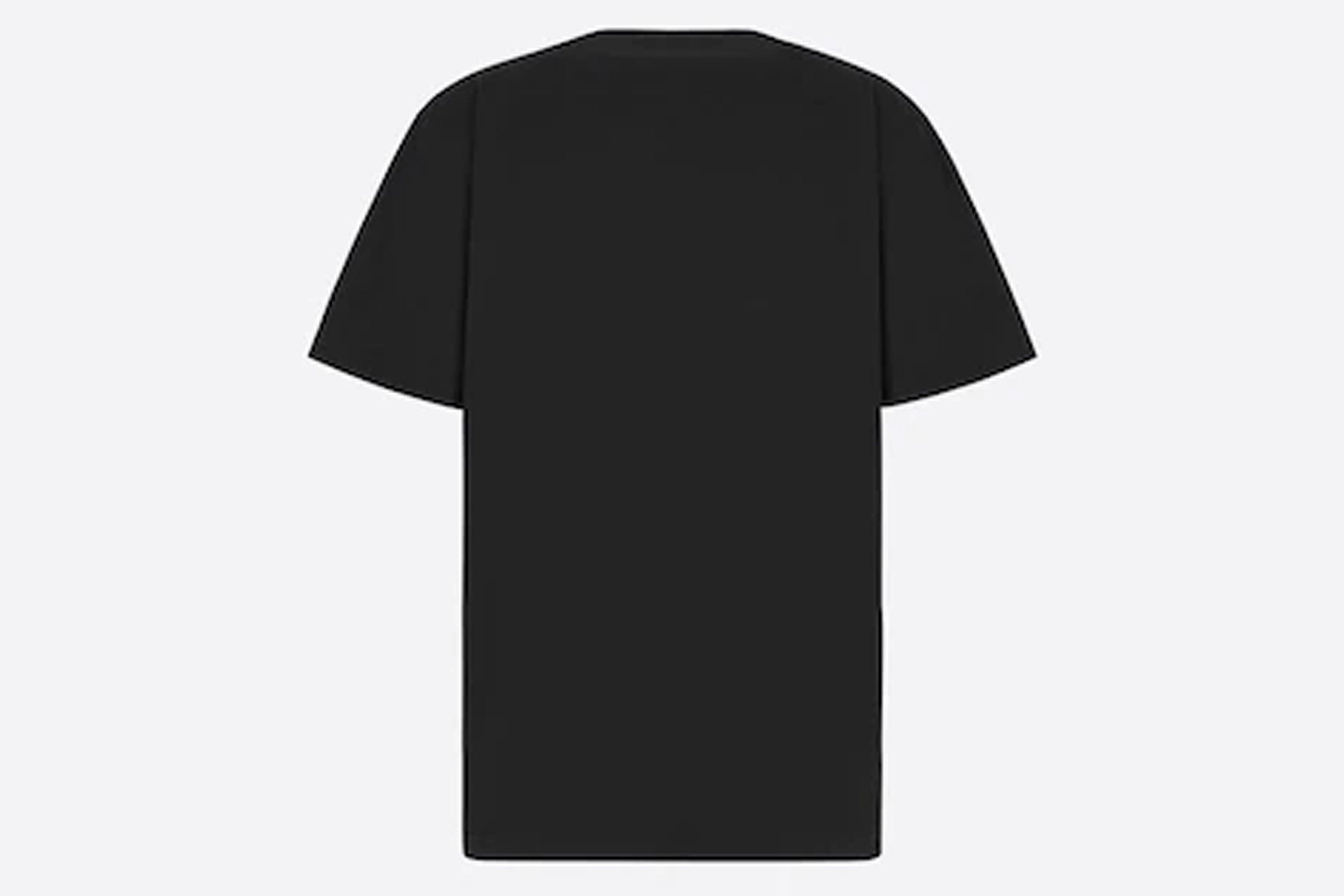 Dior Christian 'cd Heart' Patch T-shirt Relaxed Fit Black for Men | Lyst