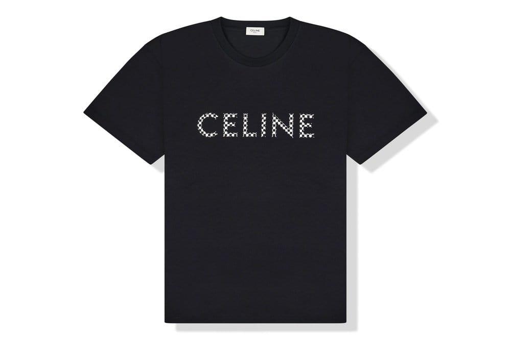 Celine Loose T-shirt In Cotton Jersey With Studs Black for Men | Lyst
