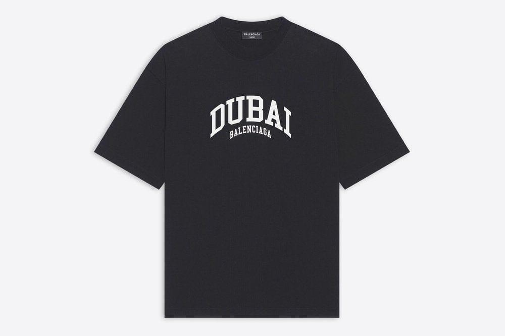 Balenciaga Cotton Cities Dubai T-shirt Black for Men - Save 8% | Lyst