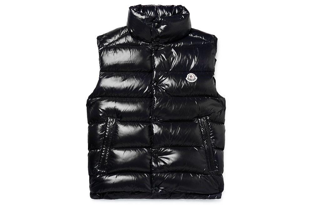 Moncler Tib Down Gilet Vest Black for Men | Lyst