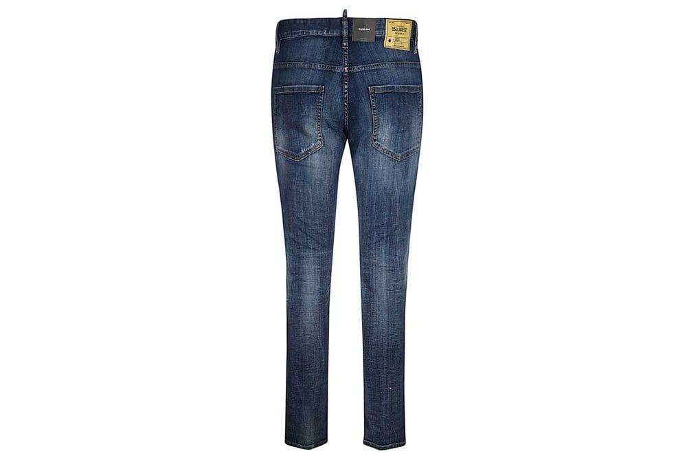 DSquared² Skater Jeans Caten Bros Patch Blue Jeans for Men | Lyst