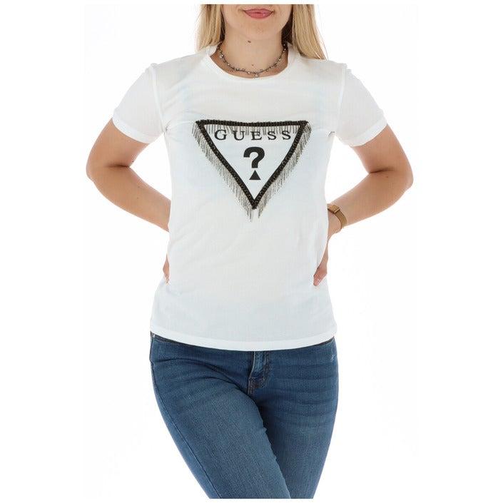 Guess Cotton T-shirts in White | Lyst
