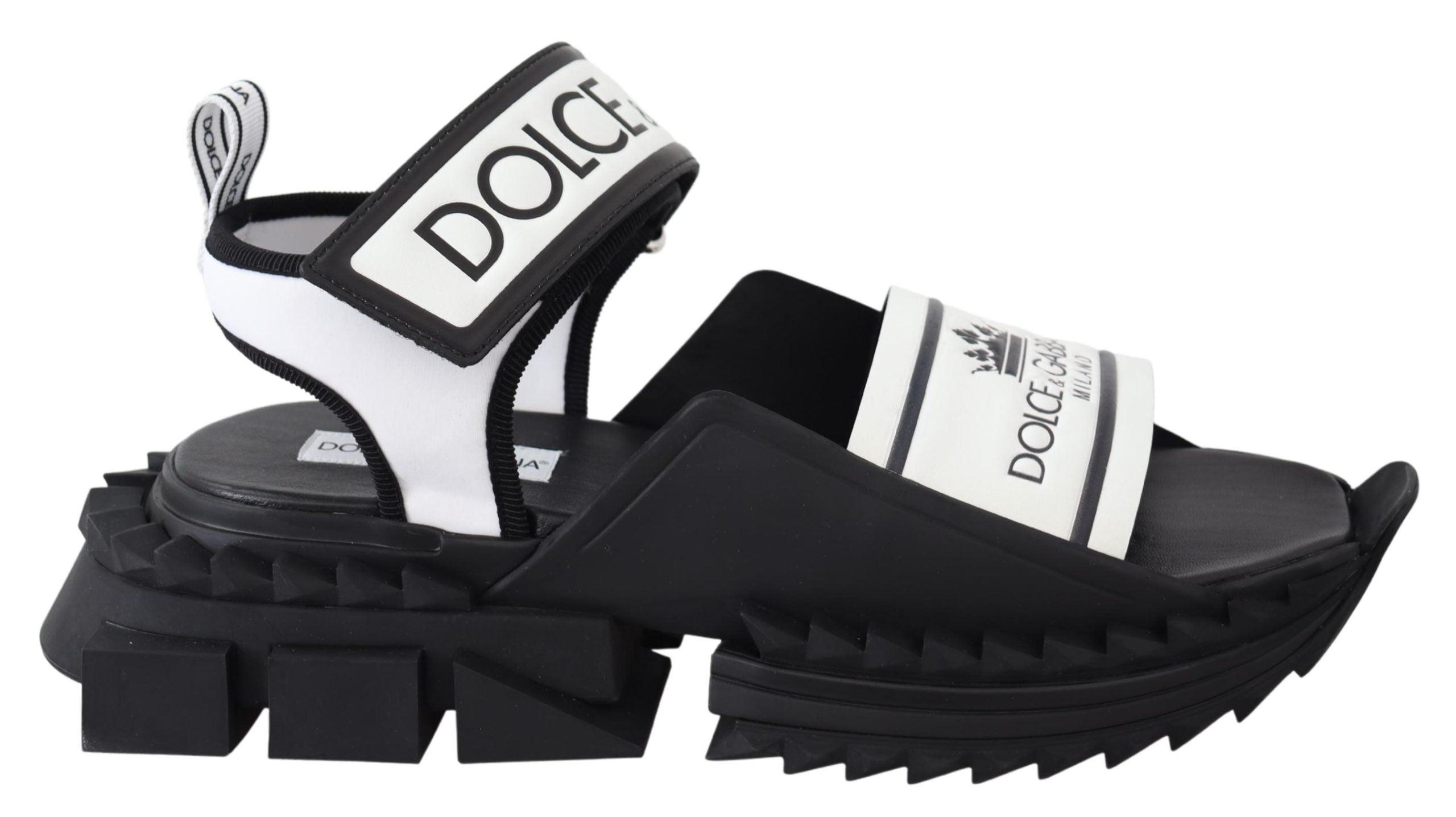 Dolce & Gabbana Super King Strap Shark Slides Sandals Shoes in White for  Men | Lyst