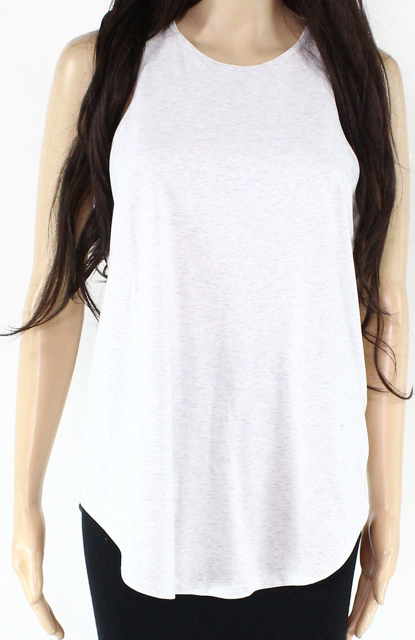 Zella Women's Tank Top Size Small S Sleeveless Marled Racerback - Gray