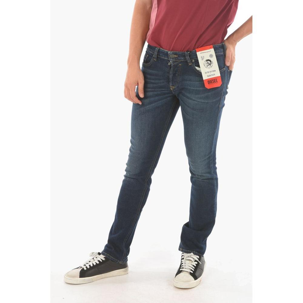 DIESEL 18cm Stretch Denim Safado Straight Fit Jeans L.32 in Blue for Men |  Lyst