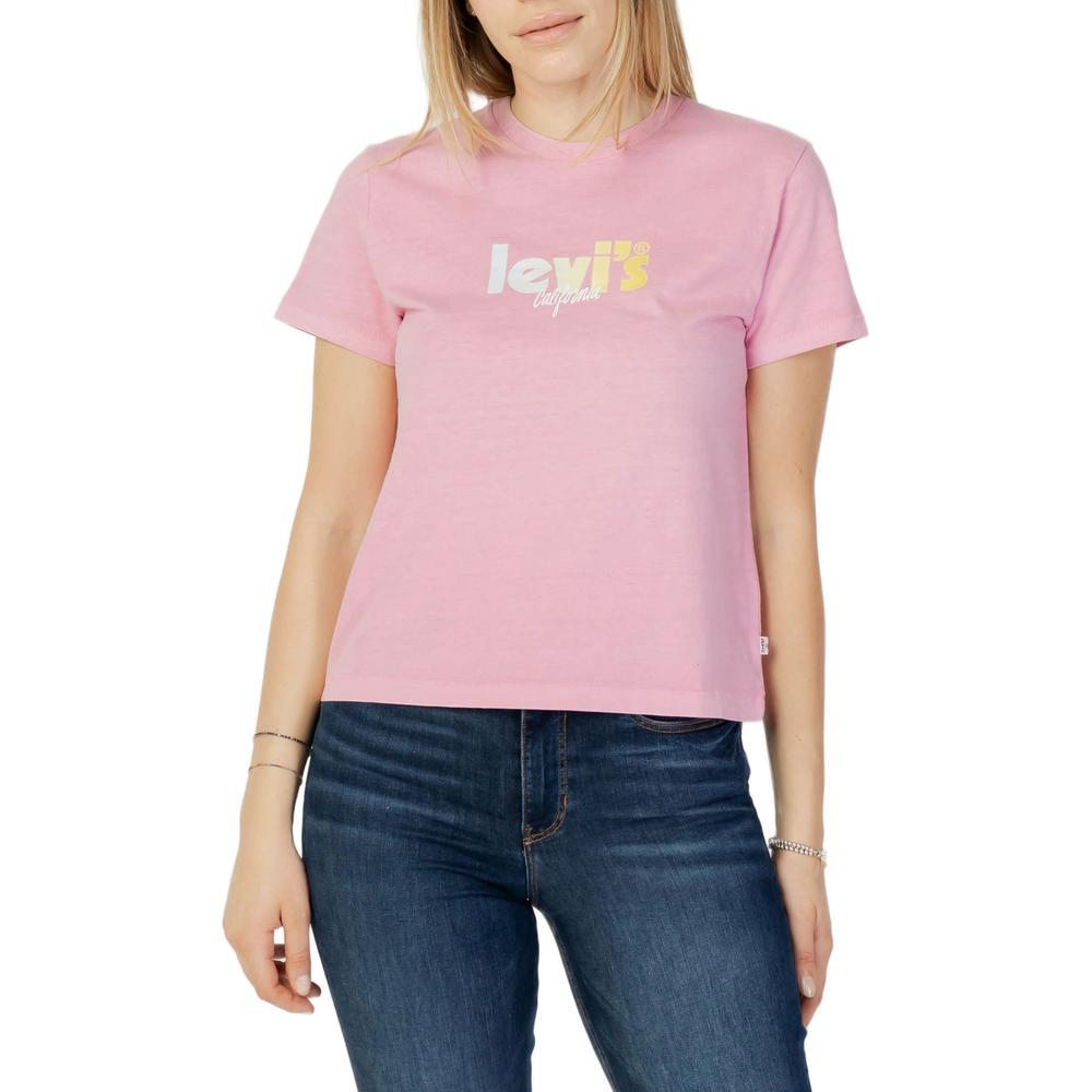 Levi's Women T-shirt in Pink | Lyst
