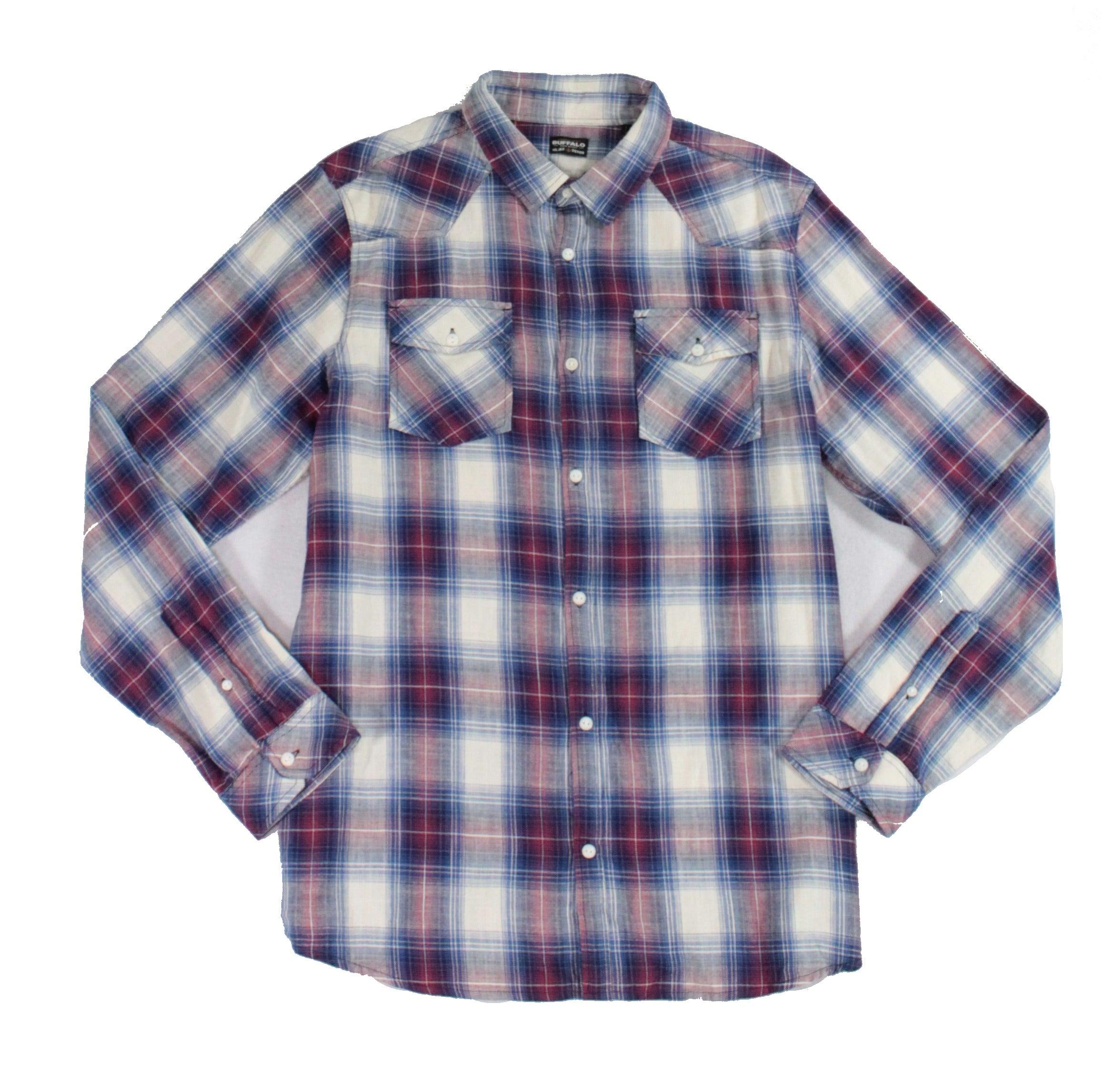 Buffalo David Bitton Cotton Shirt Blue 