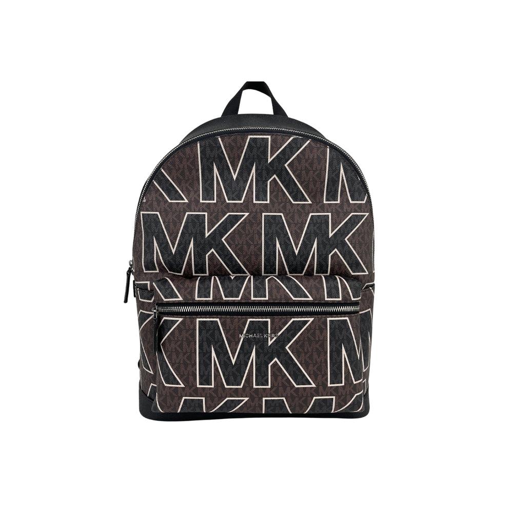 Michael Kors Cooper Medium Brown Signature Neon Stripe Backpack Sling Pack  Bag 