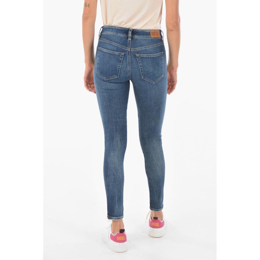 DIESEL Super Skinny Fit Slandy Jeans in Blue | Lyst