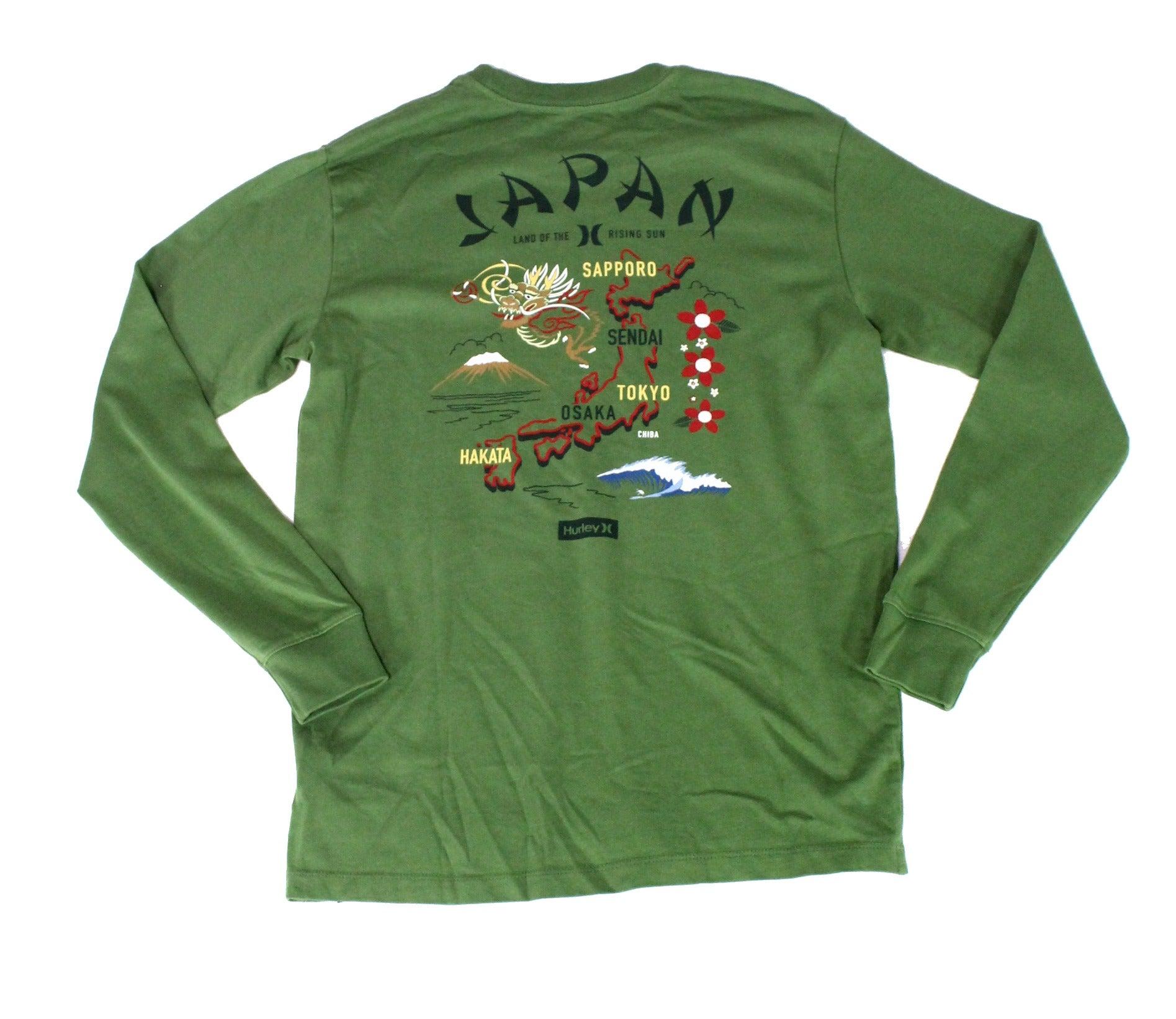 Hurley Cotton T-shirt Green Size Small 