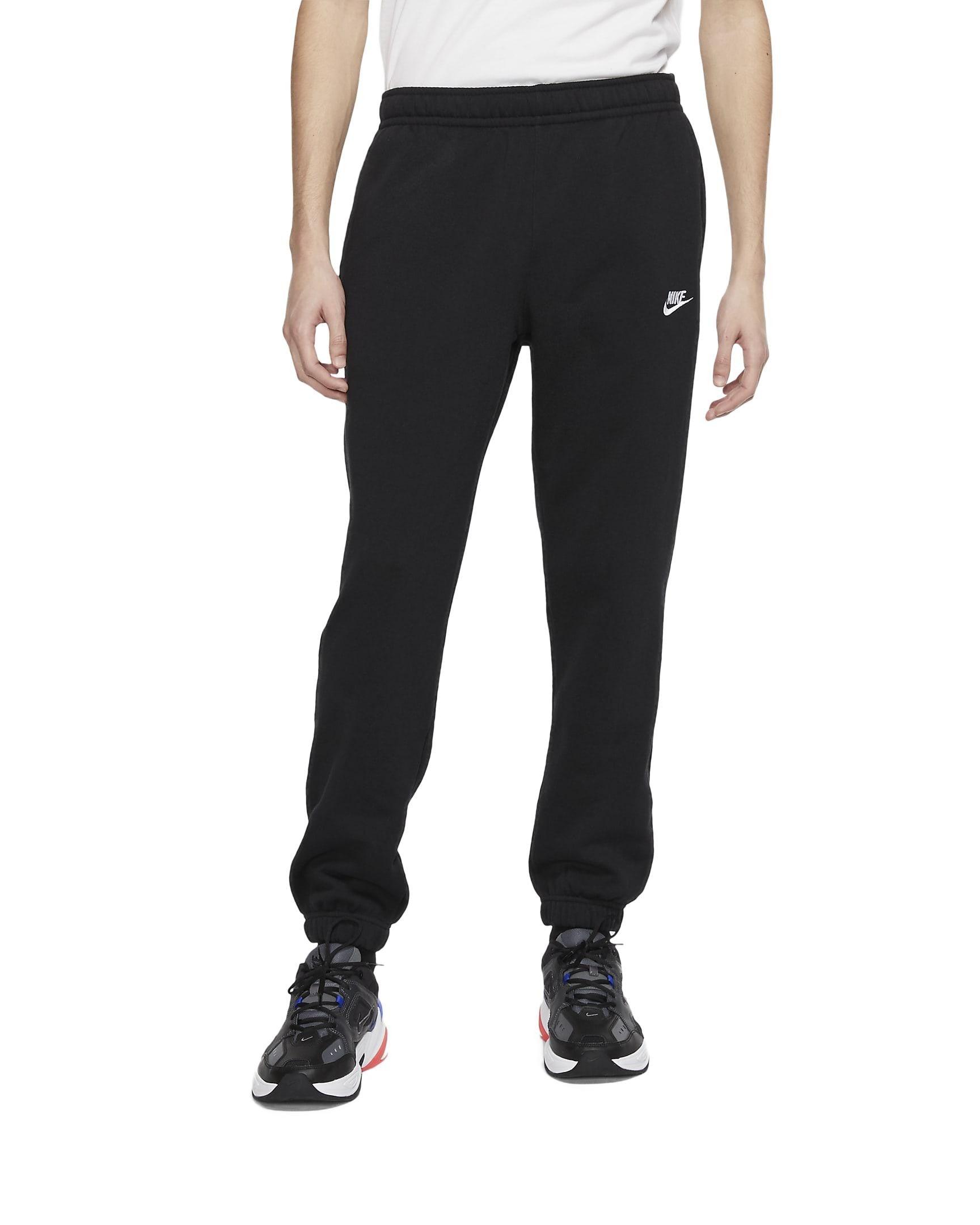 Nike Cotton Trousers in Black for Men | Lyst