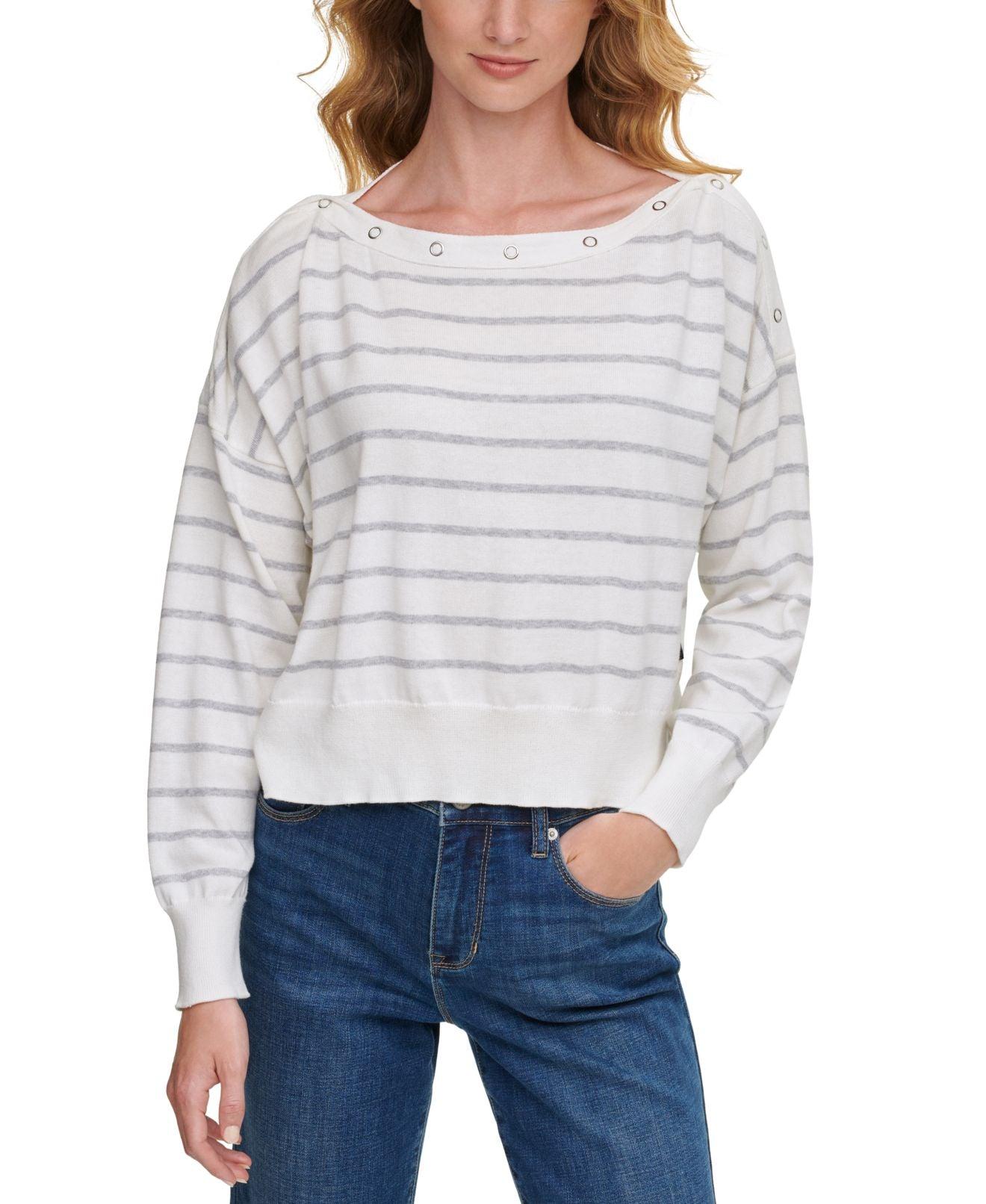 DKNY Denim Jeans Sweater Size Xl 