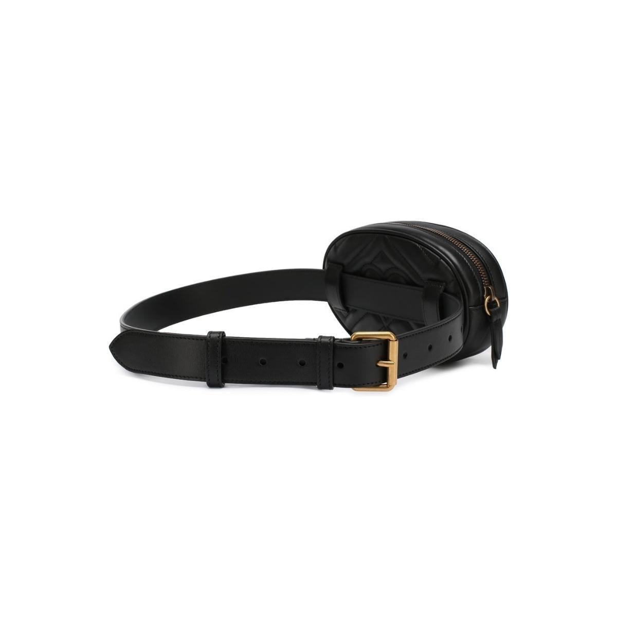 Gucci GG Marmont Matelassé Leather Belt Bag ($1,050) ❤ liked on