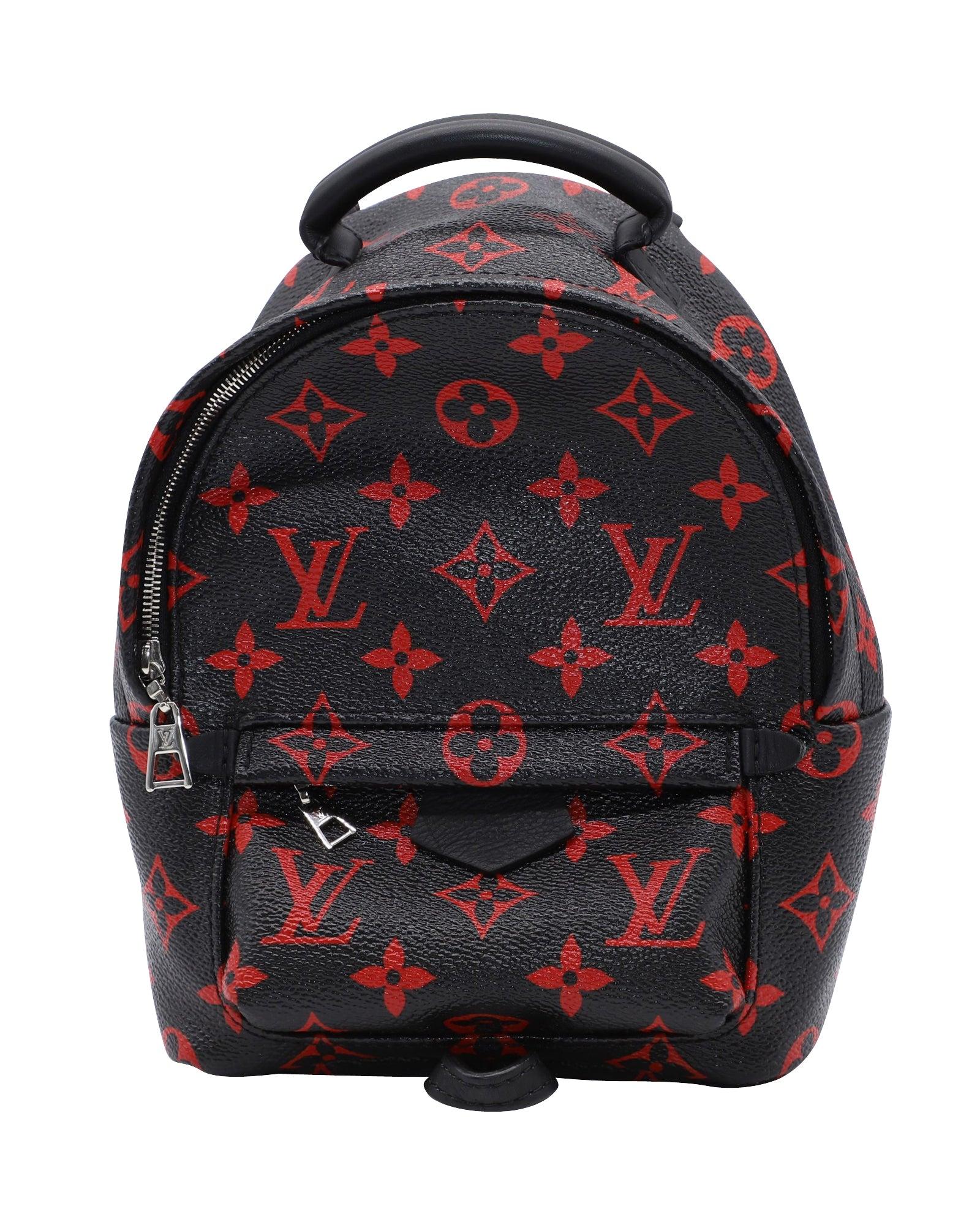 Louis Vuitton Backpack Palm Springs Monogram Infrarouge Mini In Leather in  Black | Lyst