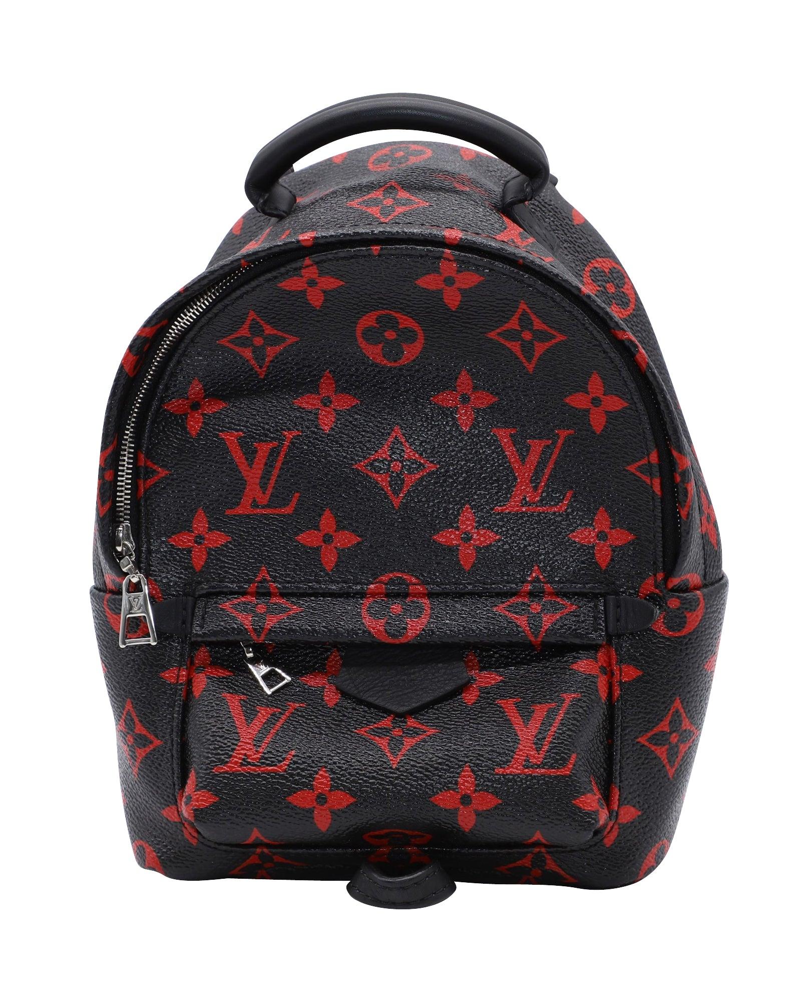 Louis Vuitton Backpack Palm Springs Monogram Infrarouge Mini In Leather