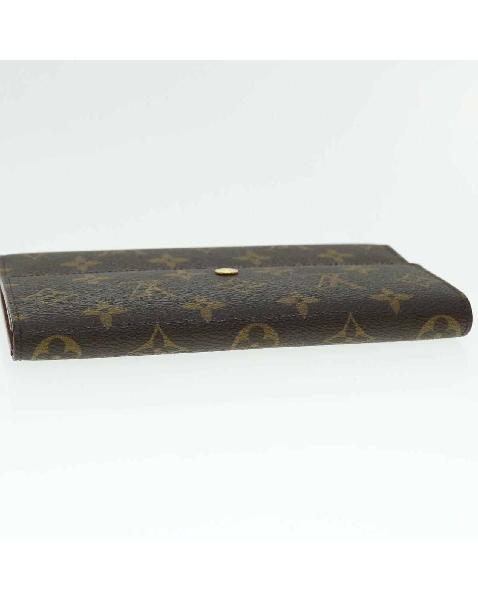 Louis Vuitton Monogram Canvas International Wallet in Black