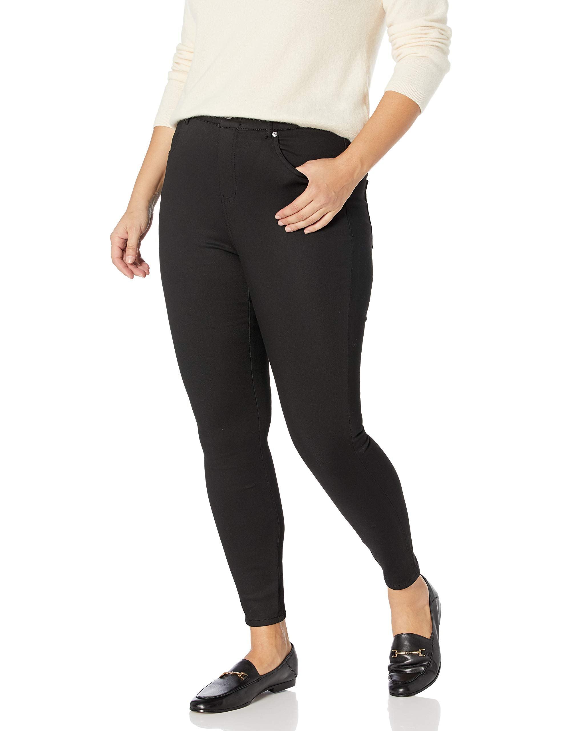 Denim Jeans Black14w Plus Jeggings Pull 