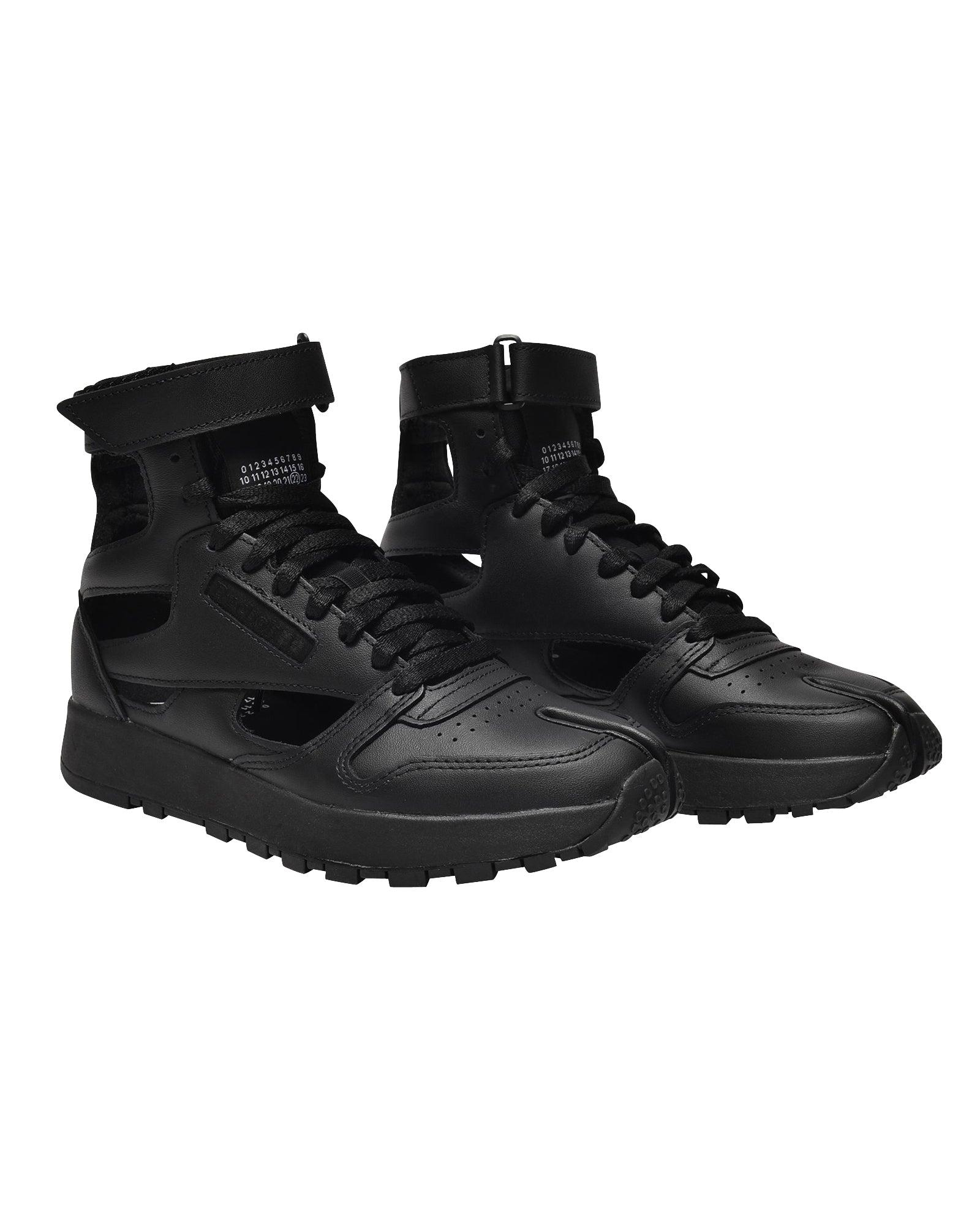 Maison Margiela Classic Gladiator Sneakers In Black Leather - Lyst