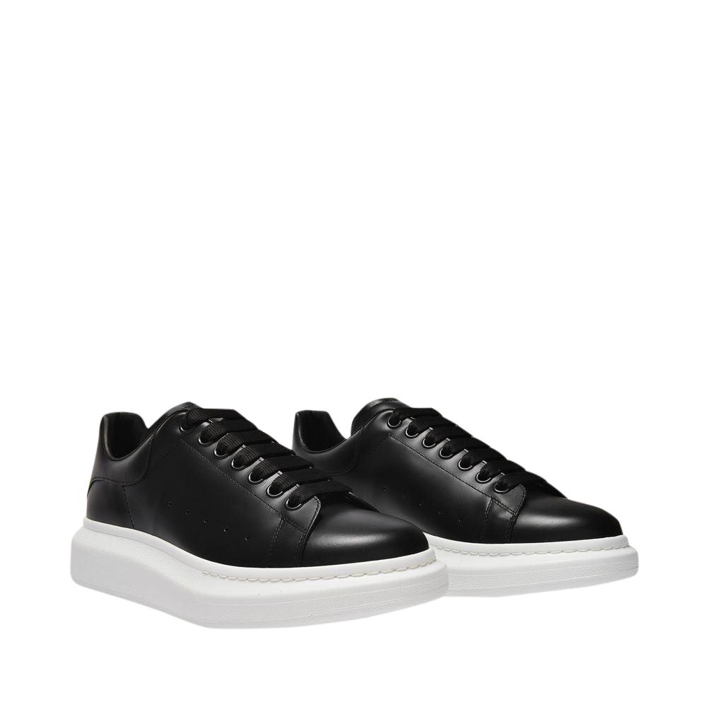 Alexander McQueen Sneakers Oversized En Cuir Noir in Black for Men | Lyst
