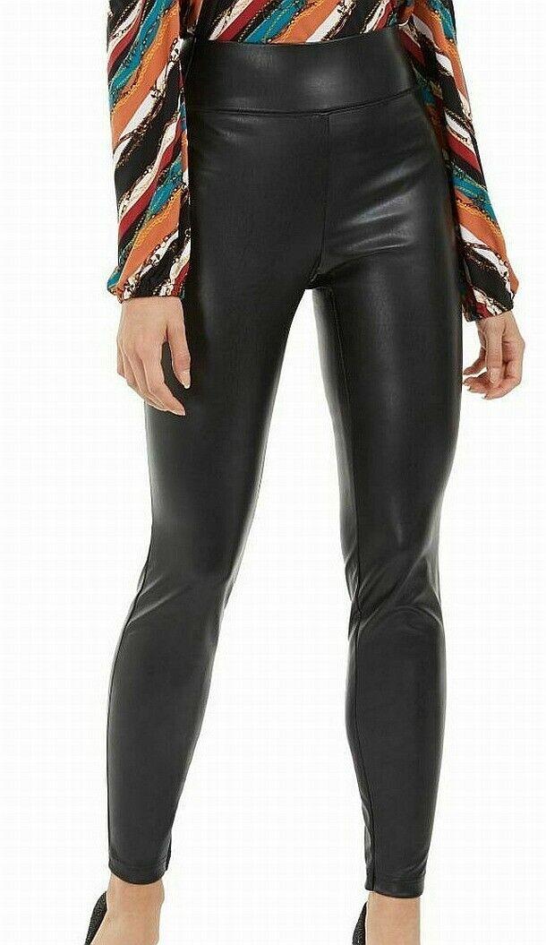 INC Leggings Size 14 Faux-leather Pull 