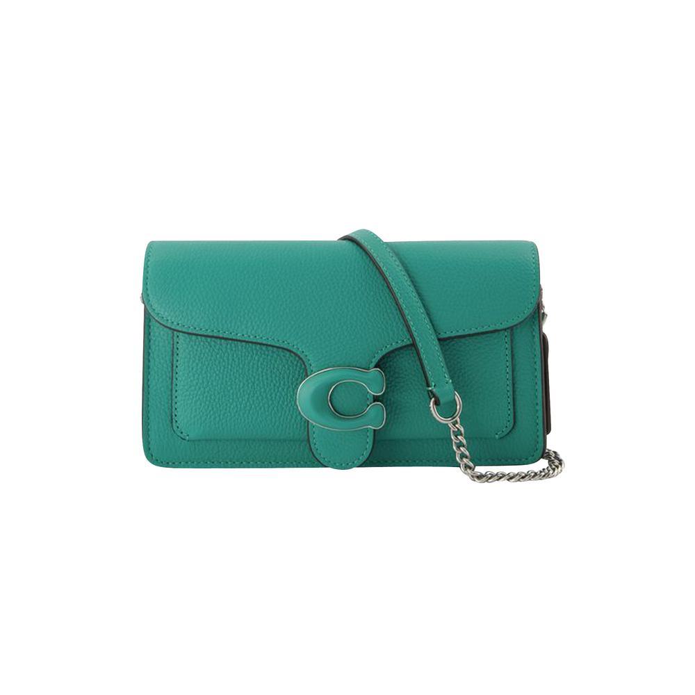 COACH Tabby Chain Clutch - - - Leather in Green | Lyst