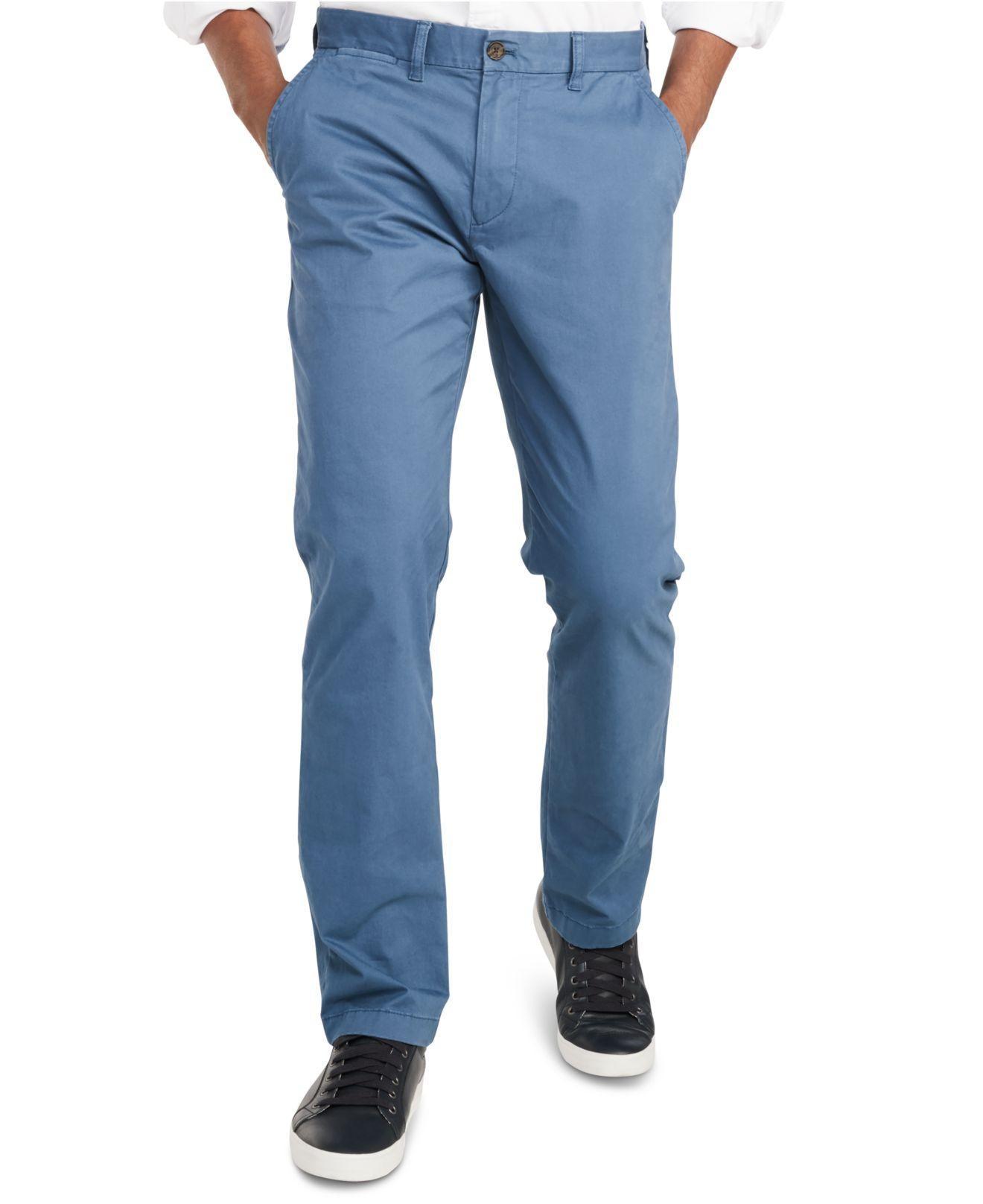 Tommy Hilfiger Th Flex Stretch Regular-fit Chino Pant in Blue for Men | Lyst