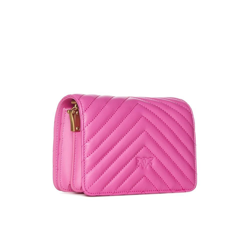 Pinko O Pelletteria Shoulder Bag in Pink | Lyst