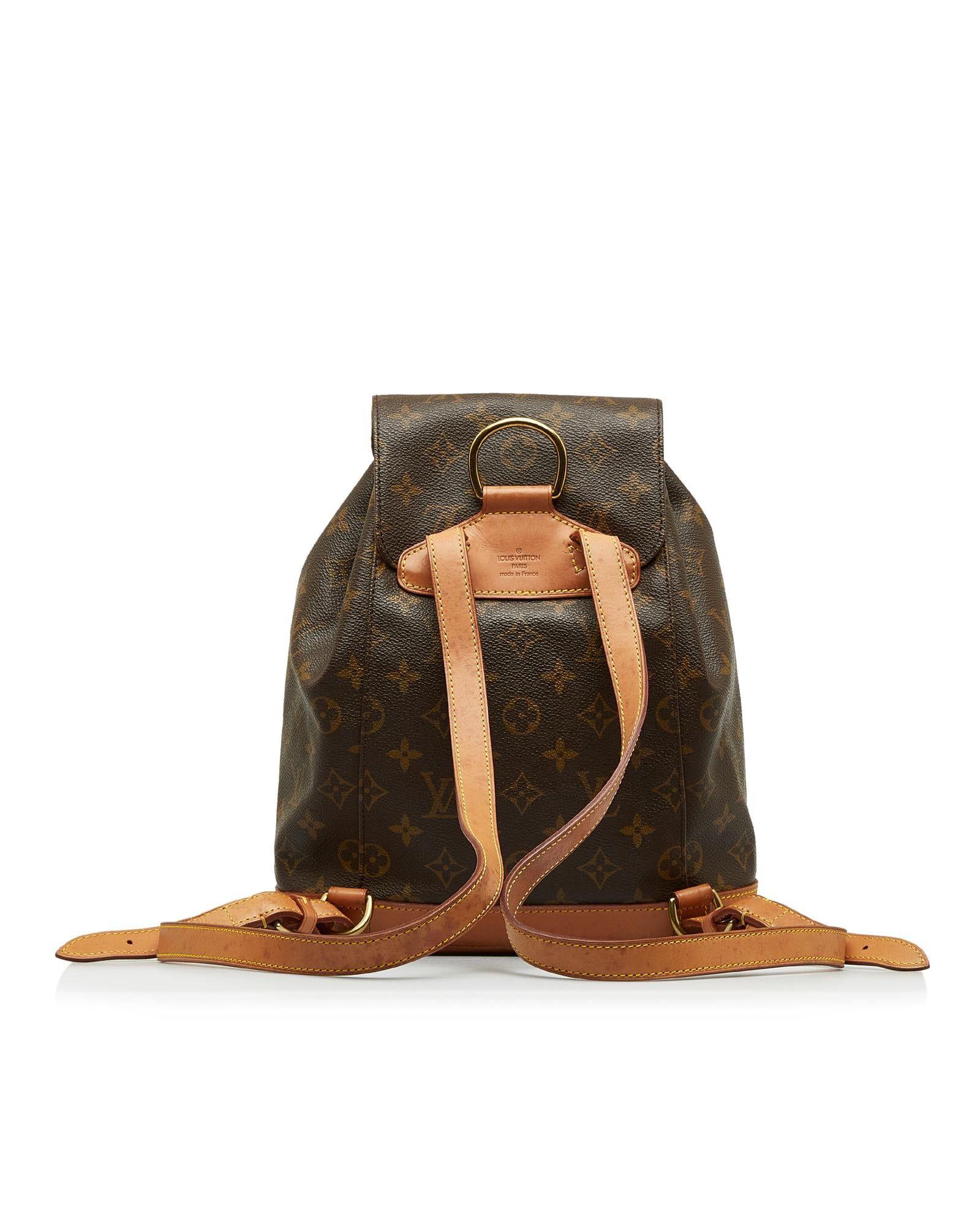 Louis Vuitton Monogram Canvas Drawstring Backpack in Green