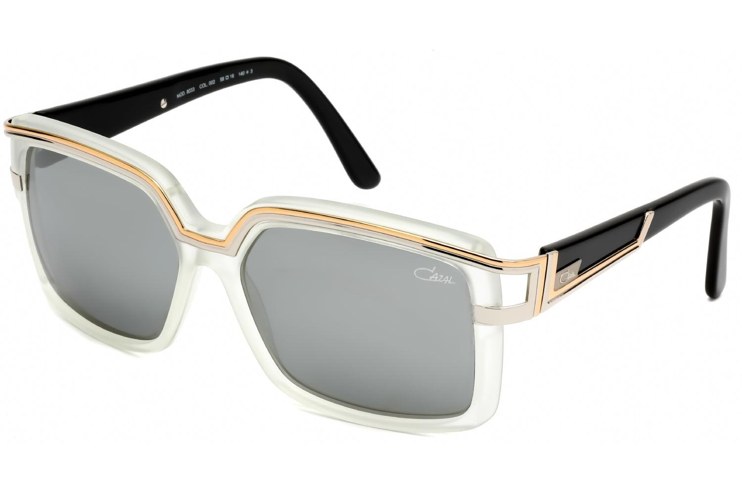 Cazal Rectangular Plastic Sunglasses Transparent White/gold / for Men | Lyst