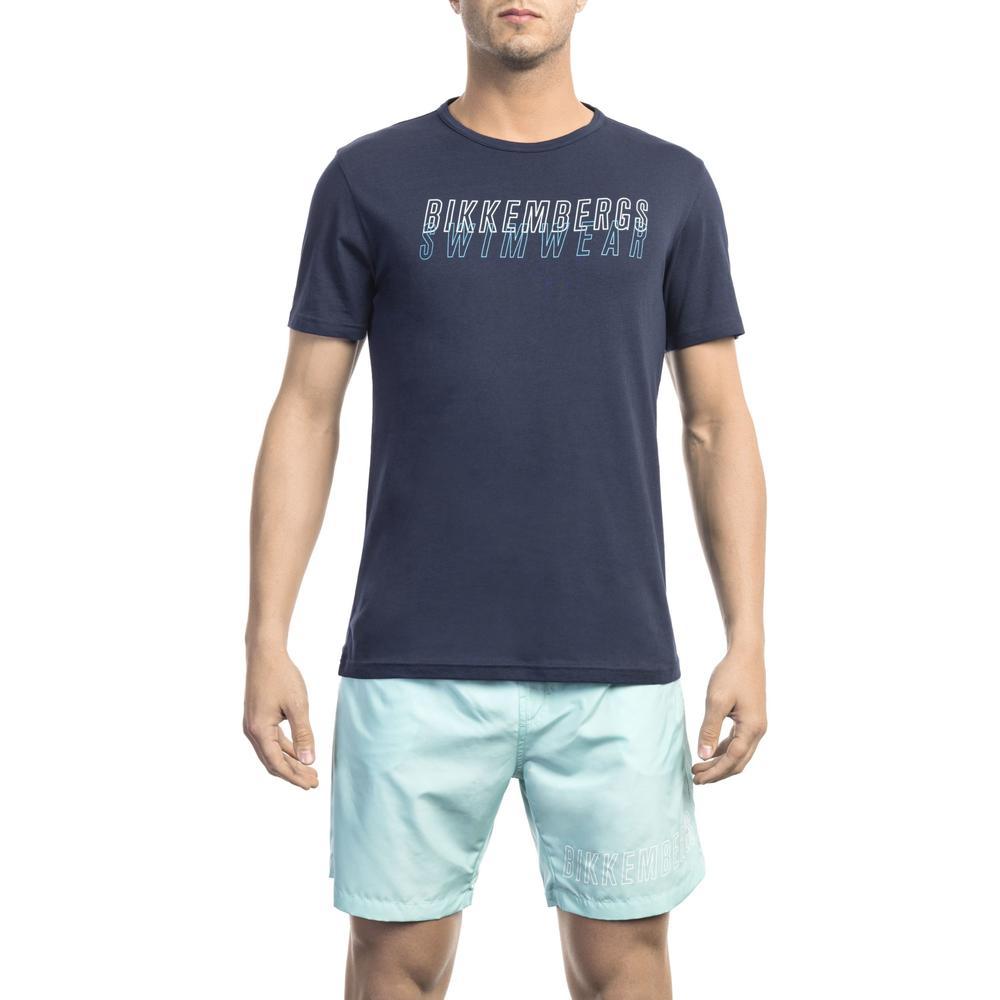Bikkembergs Cotton T-shirt in Blue for Men | Lyst