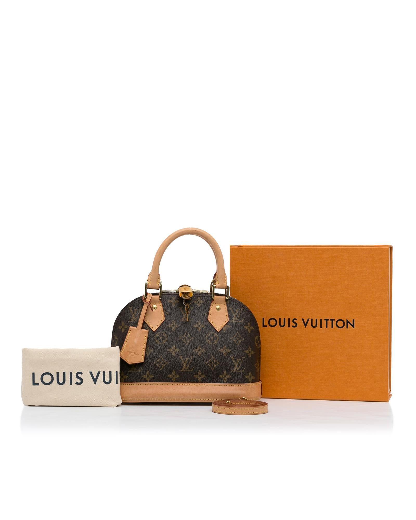 Louis Vuitton Monogram Canvas Top Handle Bag in Black