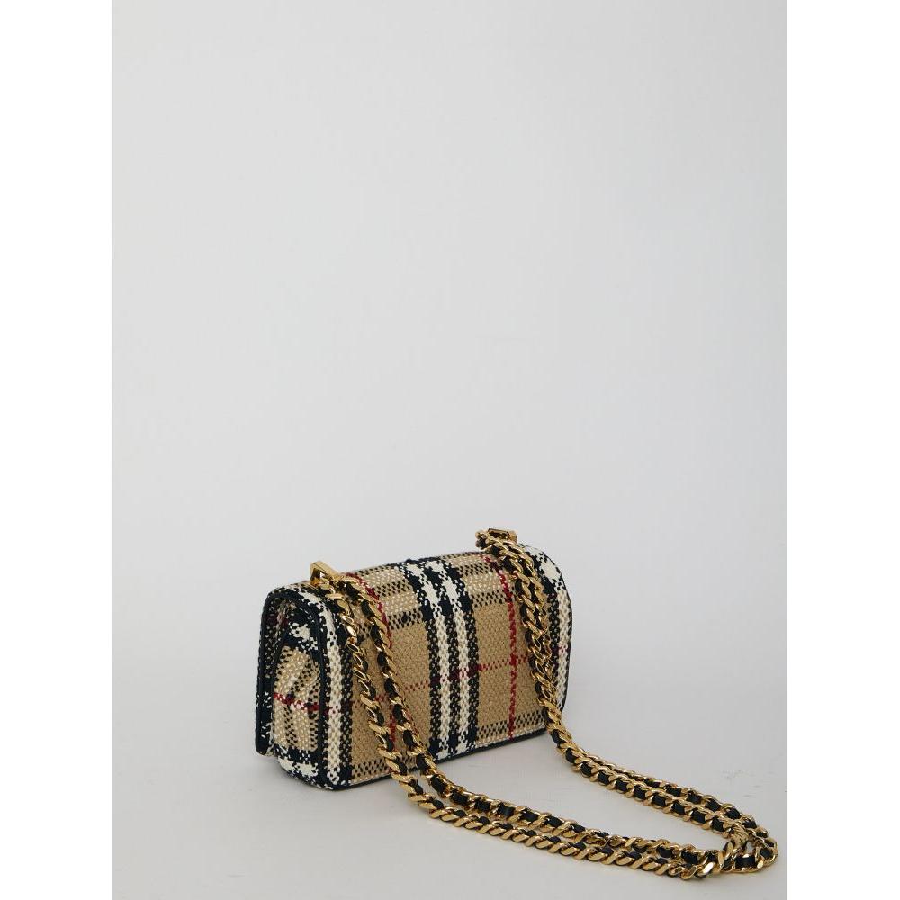 Burberry Vintage Check BouclÃ© Mini Lola Bag in Metallic | Lyst
