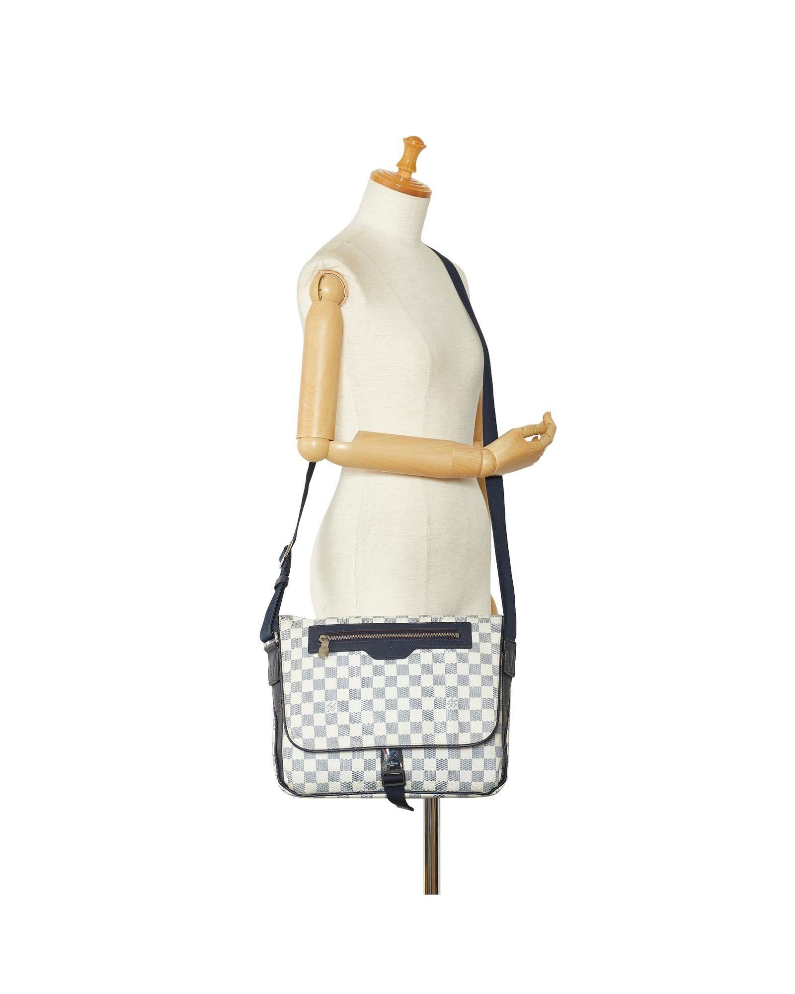 Louis Vuitton Damier Coastline Matchpoint Messenger Bag - White