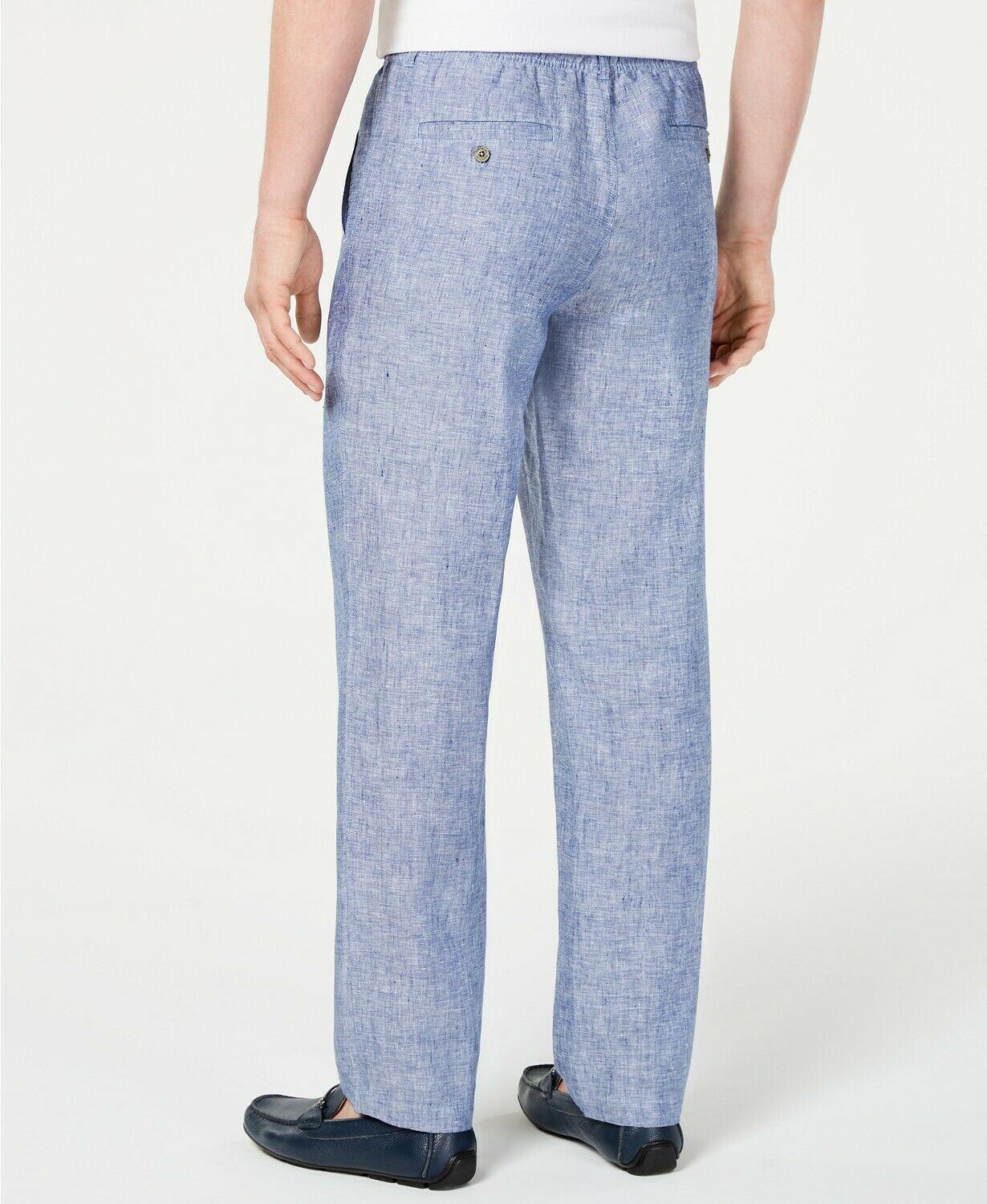 Tasso Elba Pants Chambray Blue Size 2xl 