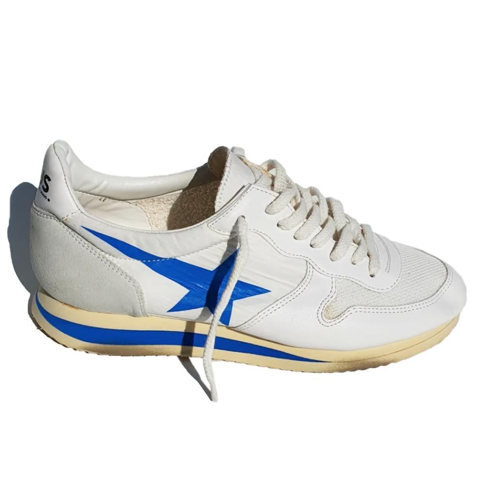 Golden Goose Calfskin Sneakers in White | Lyst