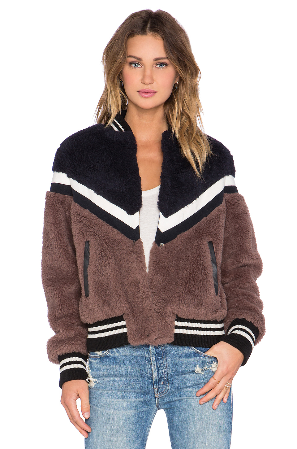 Lyst - Essentiel antwerp Keegan Faux Fur Jacket in Black
