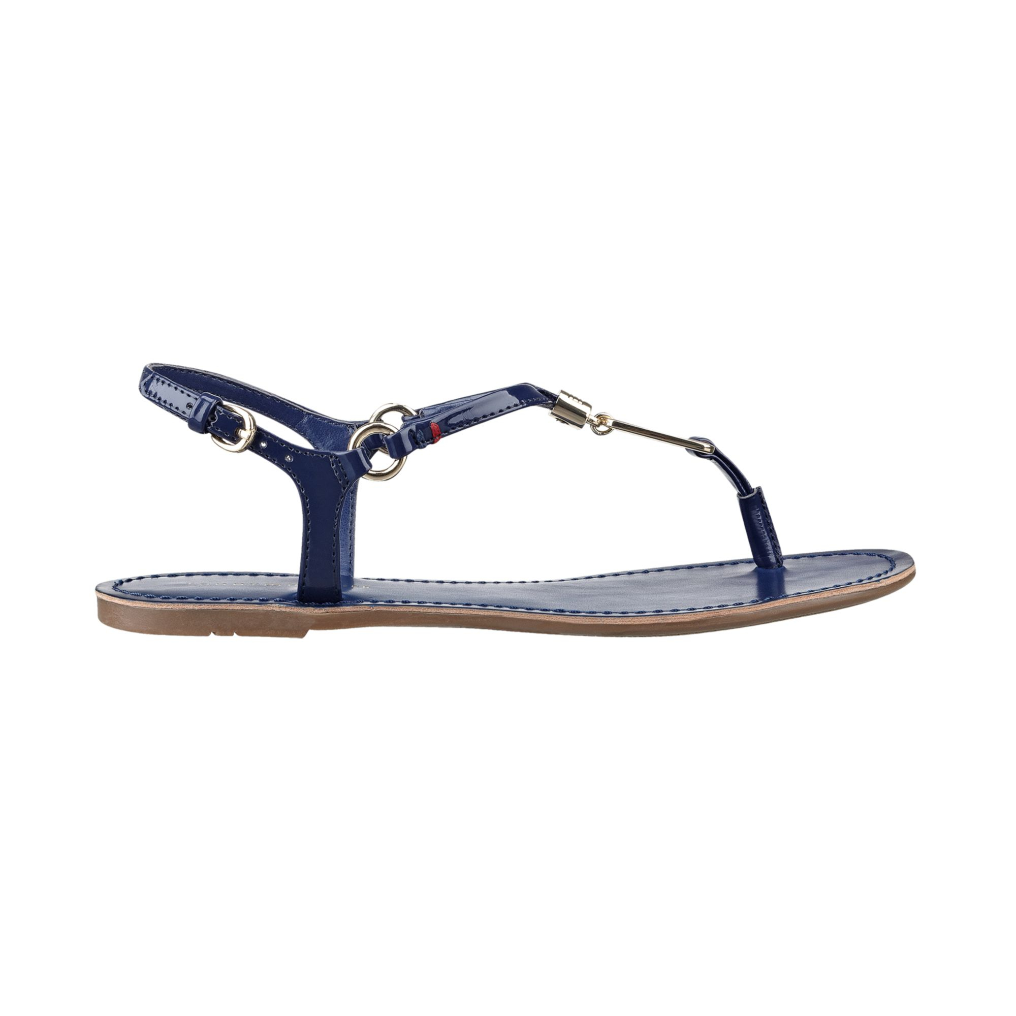 Tommy Hilfiger Leuca Thong Sandals in Blue | Lyst