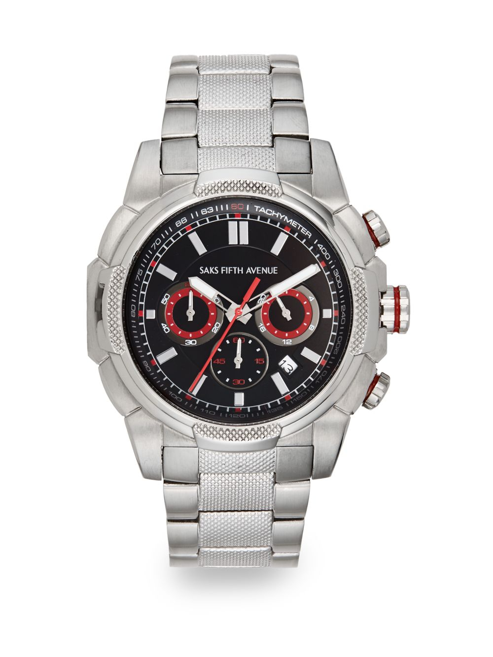Saks fifth avenue Stainless Steel Chronograph Link Watch in Metallic