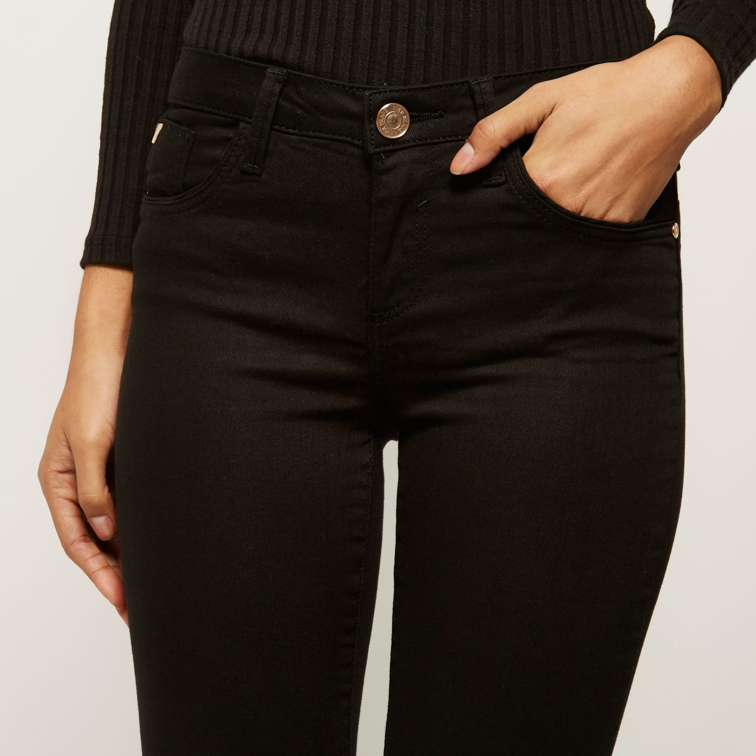 river island black jeans womens