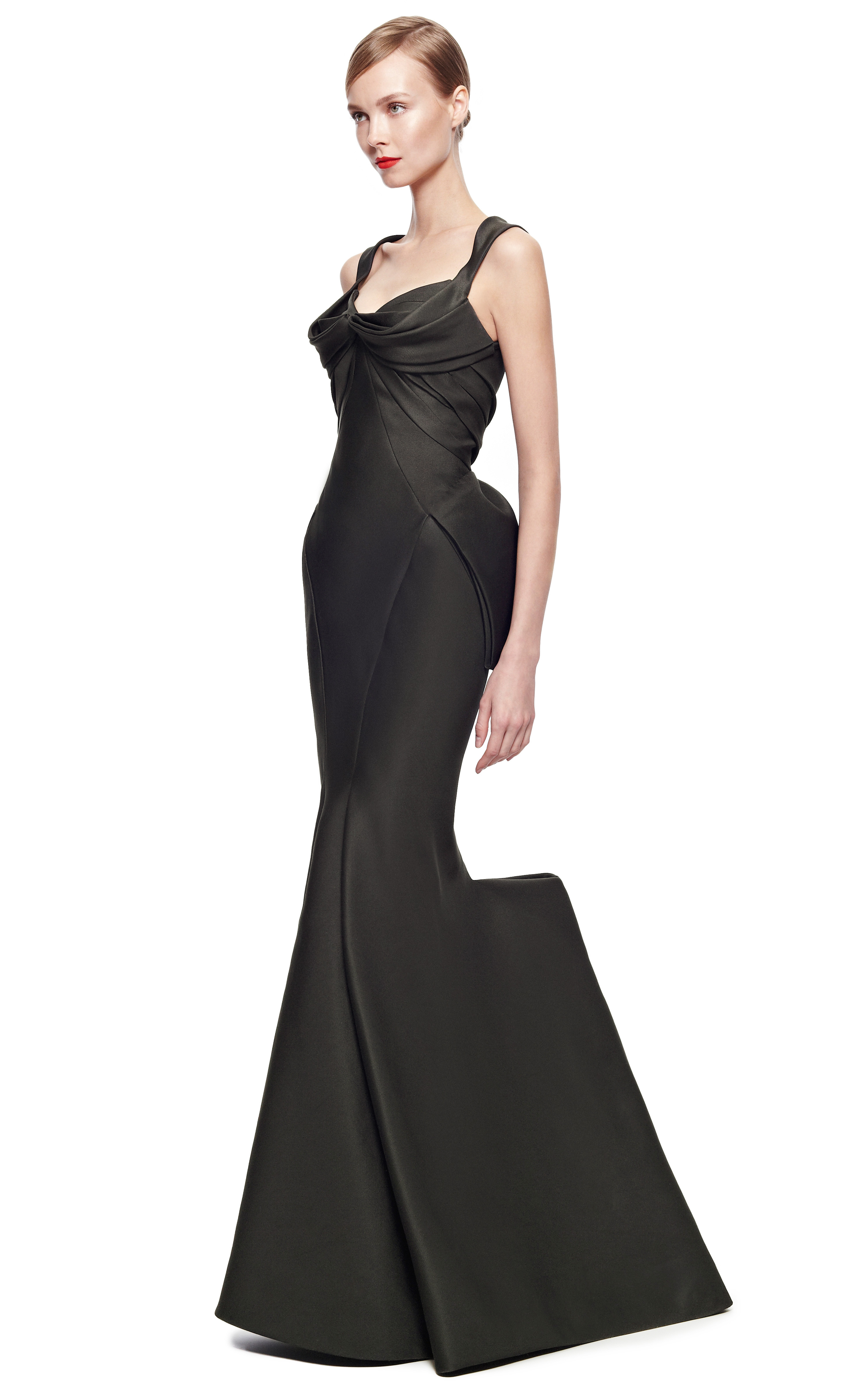 zac posen black gown