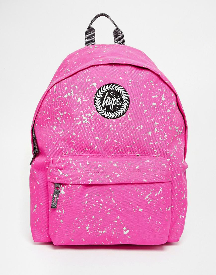 hype pink speckle backpack