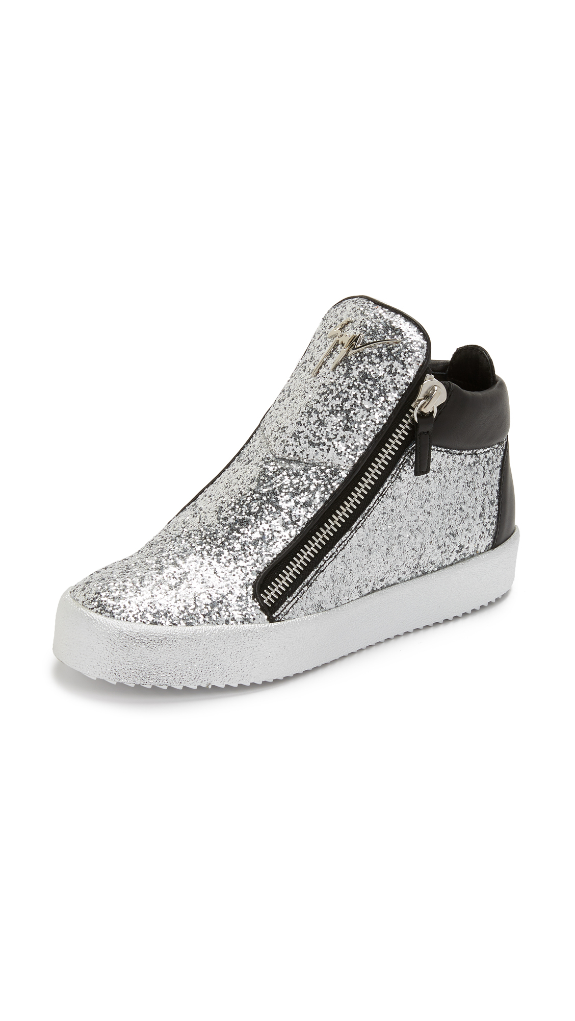 giuseppe zanotti sneakers silver