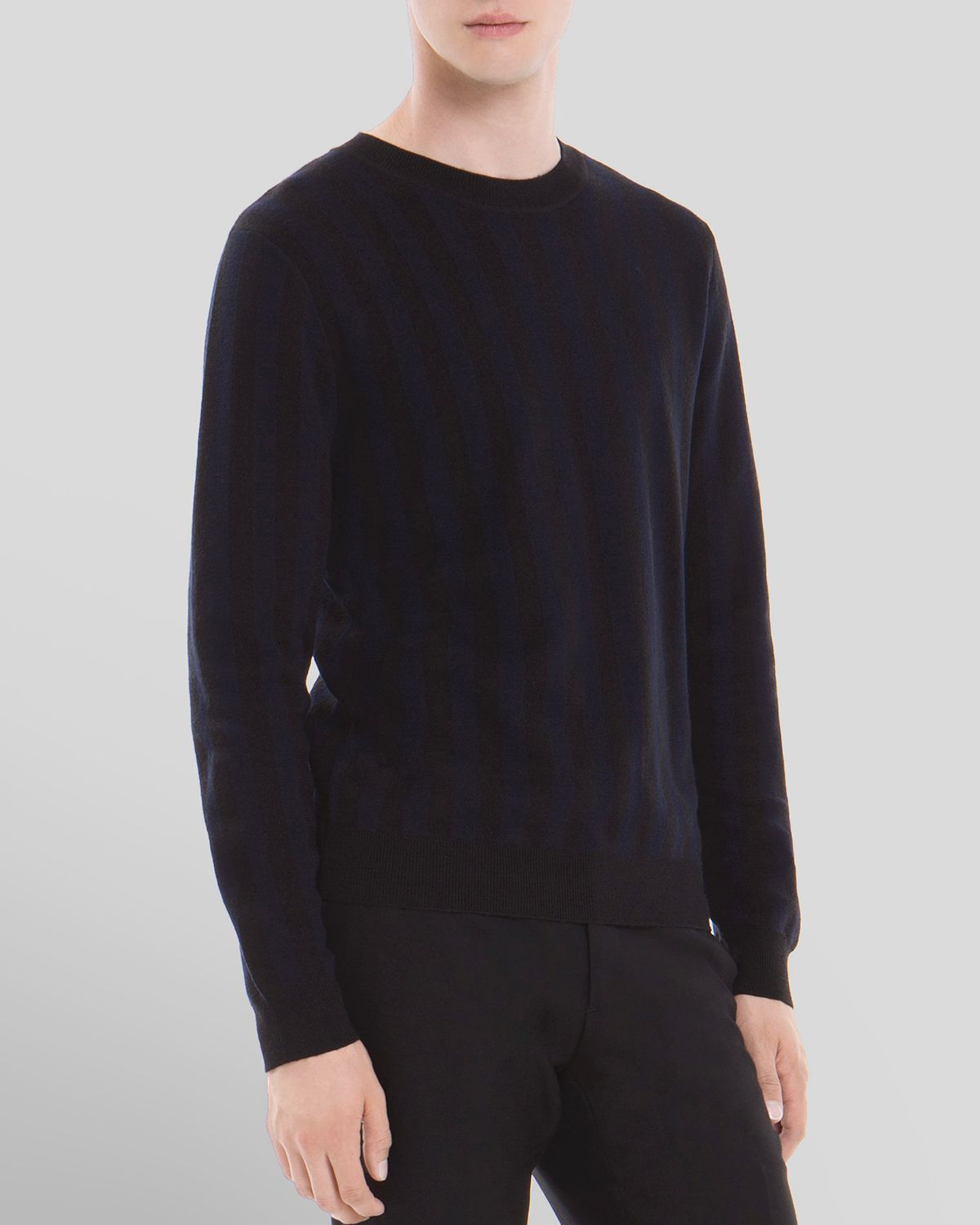 Sandro Supreme Vertical Stripe Sweater in Blue for Men (Navy) | Lyst