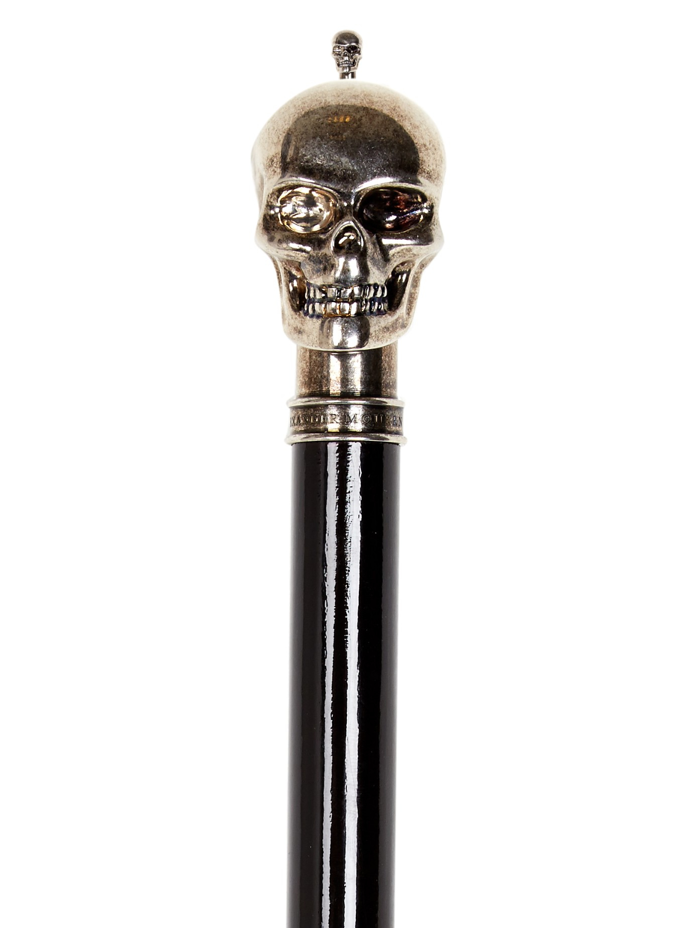 alexander mcqueen umbrella skull handle