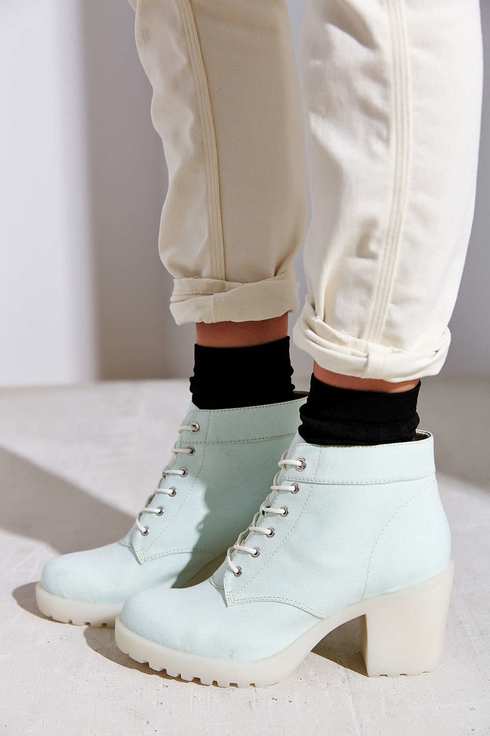klippe hun er Forvirrede Vagabond Grace Lace-up Boot in Mint (Green) - Lyst