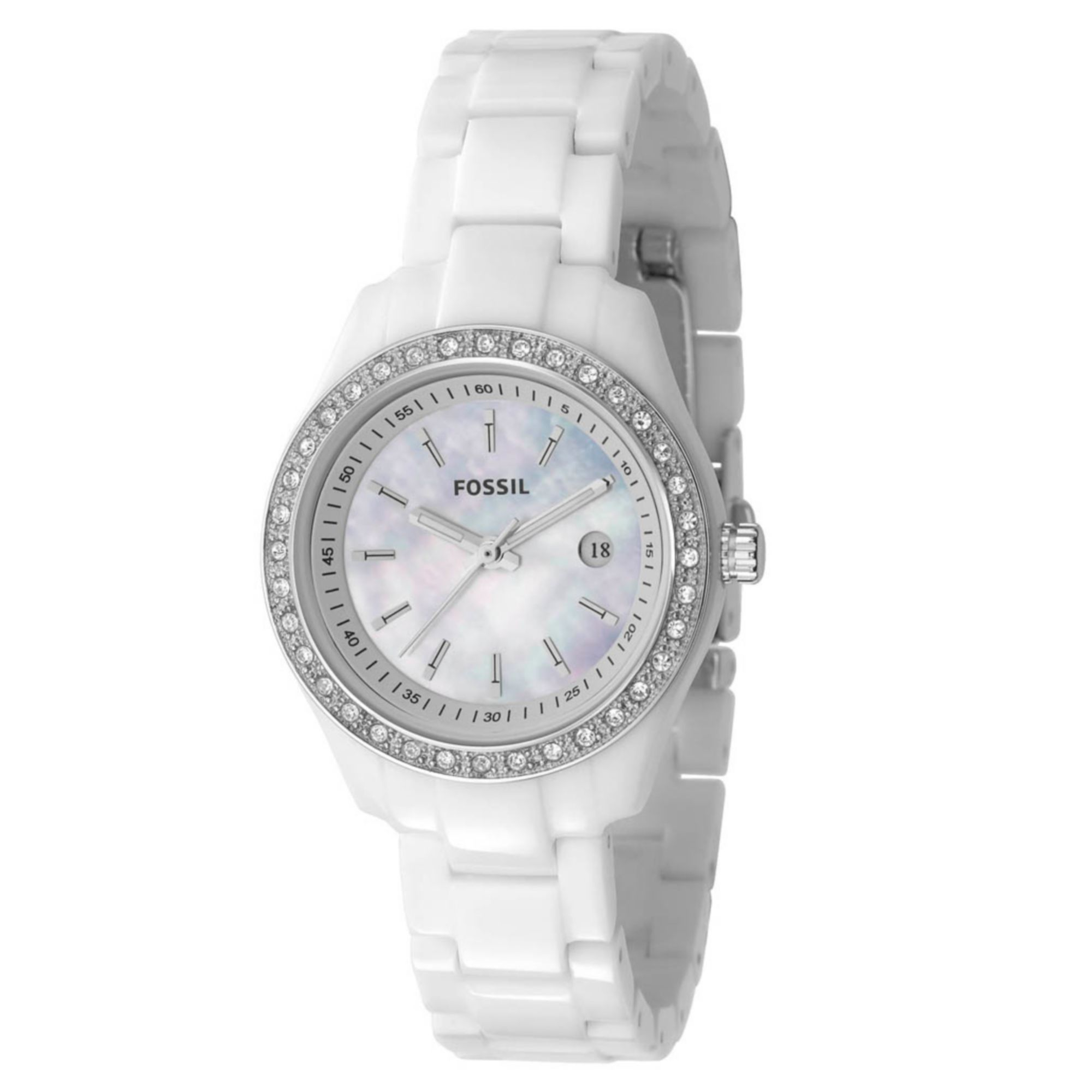 Fossil Women S Mini Stella White Resin Bracelet Watch 30mm Es2437 Lyst