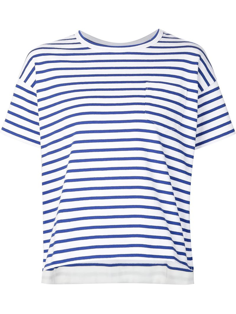 blue striped tshirt