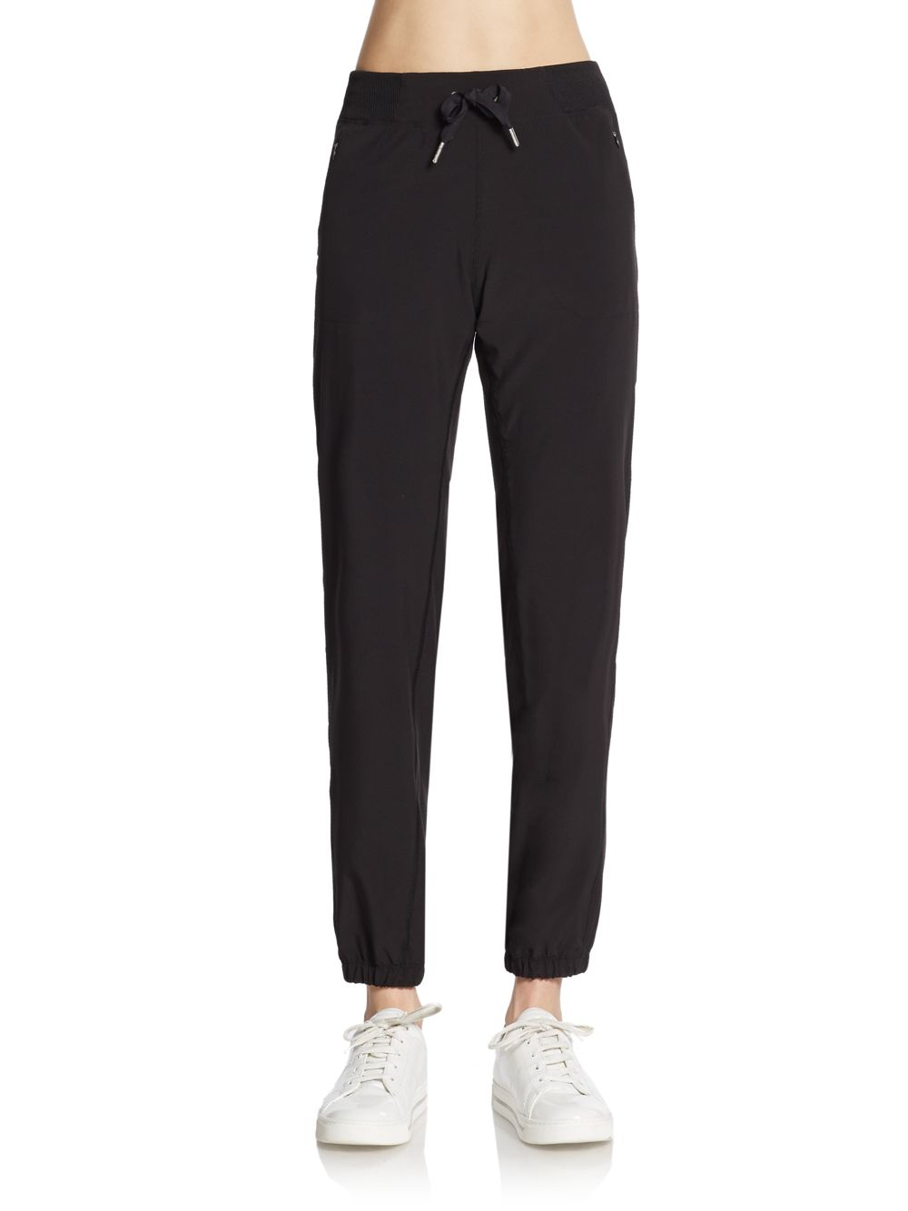 Lyst - Calvin Klein Nylon Track Pants in Black