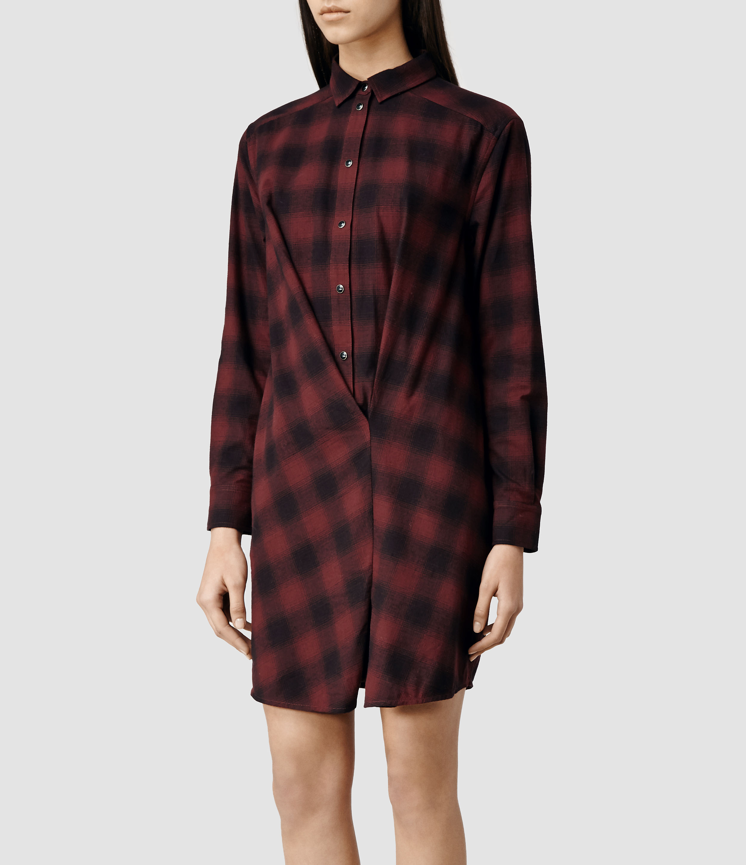 all saints plaid dress